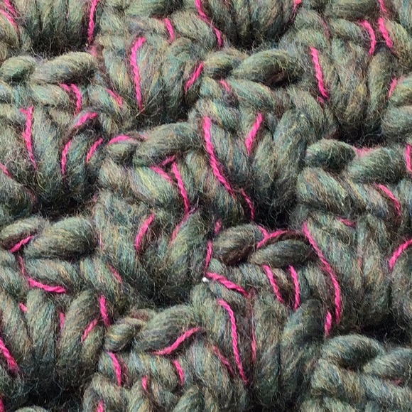 Anthropologie Ophelia Cowl Neck Warmer Hand Knit Green - Picture 2 of 5